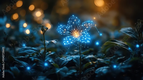 a modern search query displayed on a digital device illuminated under the night sky emphasizing technologys role in our daily lives and the pursuit of information