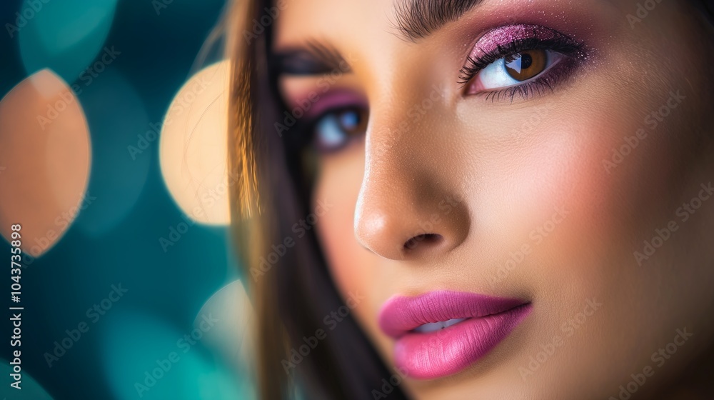 Elegant Beauty Portrait Close-Up Elegant Beauty Portrait Close-Up