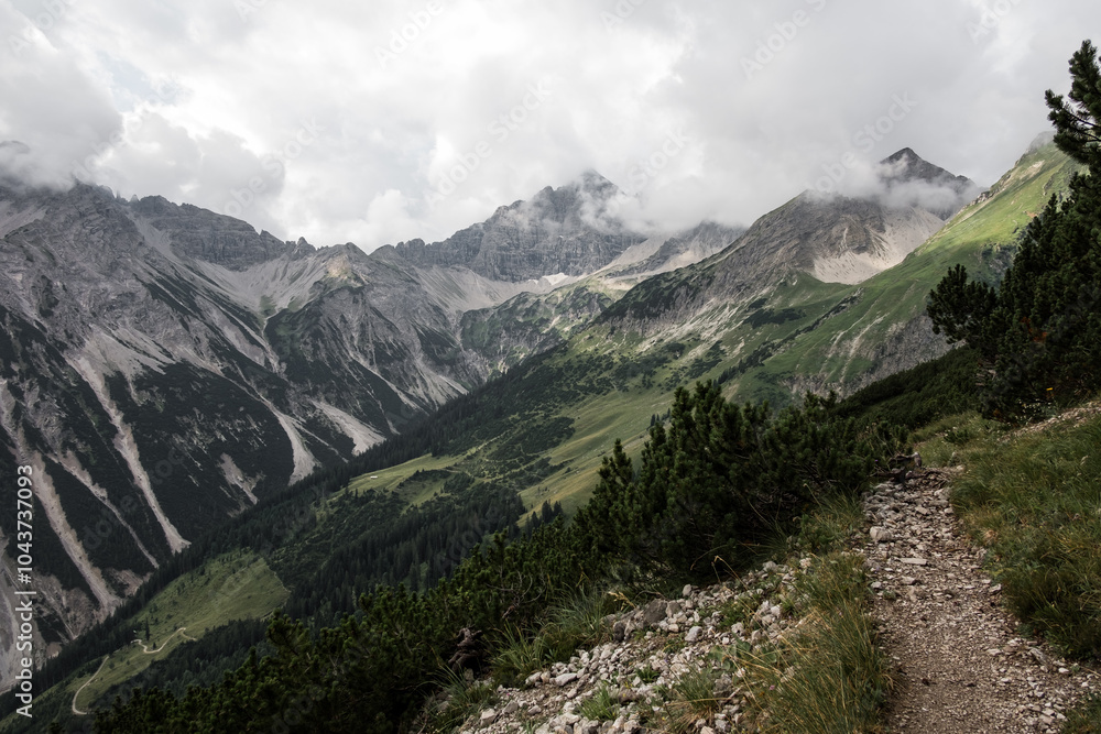 Fototapeta premium Blick im Allgäu