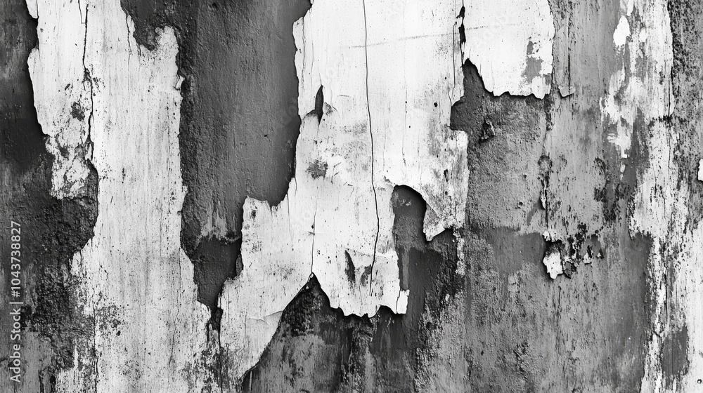 Obraz premium The texture is in the grunge style. Monochrome background with textured surface with black and gray defects,