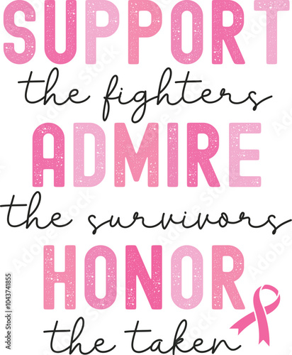 Breast Cancer T-shirt Design, Breast Cancer Awareness, Inspirational Breast Cancer Survivor T-Shirt, Hope and Strength Pink Ribbon, Support Breast Cancer Fighters, Faith Over Fear, Warrior Woman.