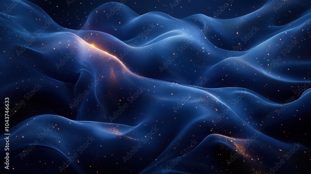 Obraz premium Vibrant Blue and Black Abstract Gradient Background for Use in Digital Projects, Website Designs, and Marketing Materials