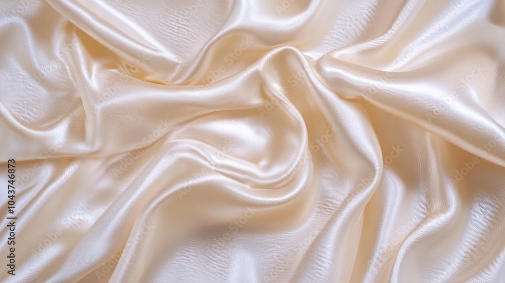 Obraz premium beige silk fabric textured background