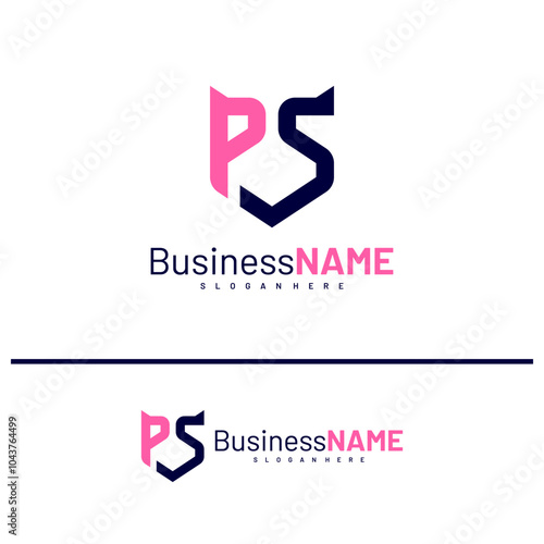 Initial PS logo design vector illustration, Creative letter PS logo concepts