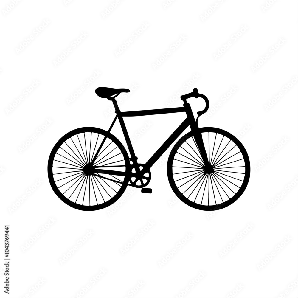 Fototapeta premium Sleek Bicycle Silhouette Design
