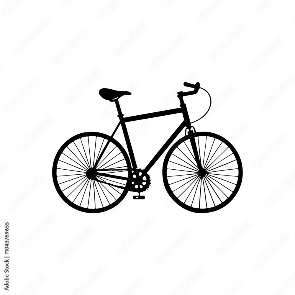Fototapeta premium Sleek Bicycle Silhouette Design