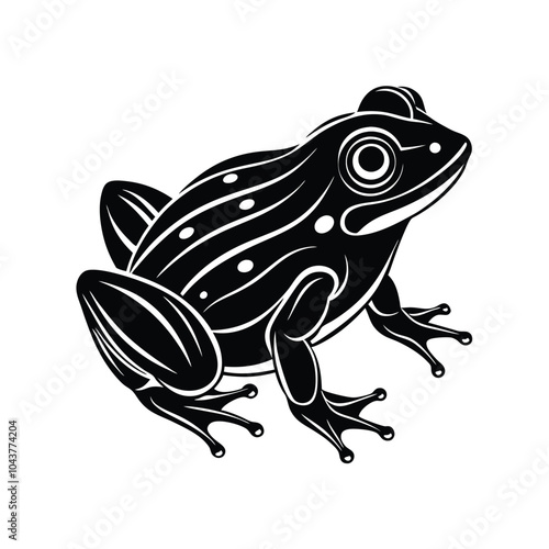 Frog Silhouette Vector Illustration