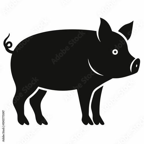 illustration of a pig