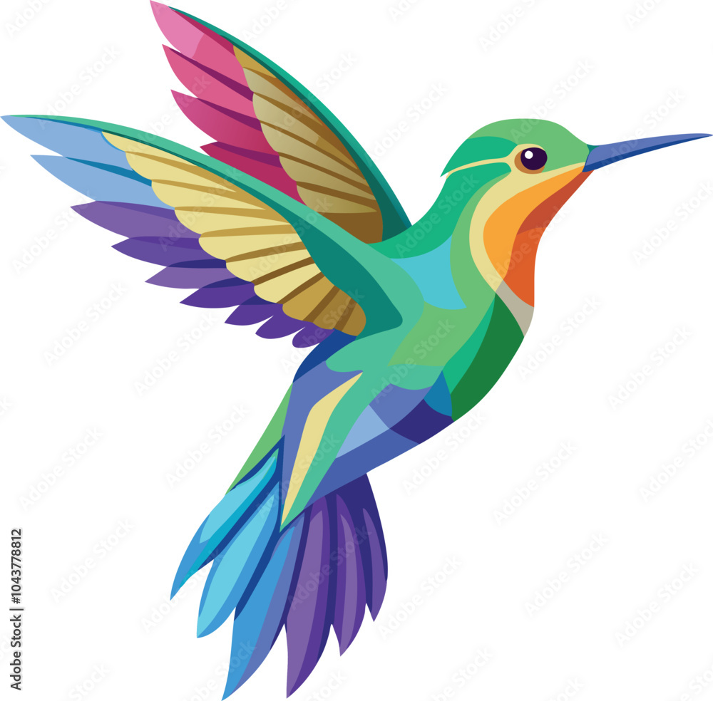 hummingbird and flower A strikingly colorful hovering Bird vector illustration Hummingbird cartoon design hummingbird and flower A strikingly colorful hovering Bird vector illustration Hummingbird cartoon design
