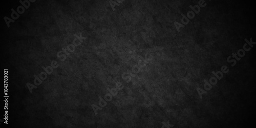 Abstract black stone wall texture grunge rock . dark gray background backdrop. wide panoramic banner. old wall stone for dark black distressed grunge blackboard, chalkboard rough concrete wall.