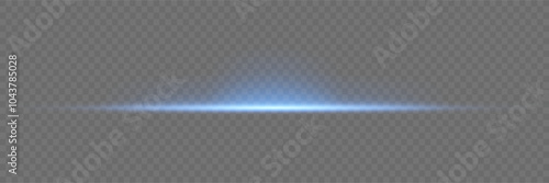 Laser beams, horizontal rays of light, blue line.