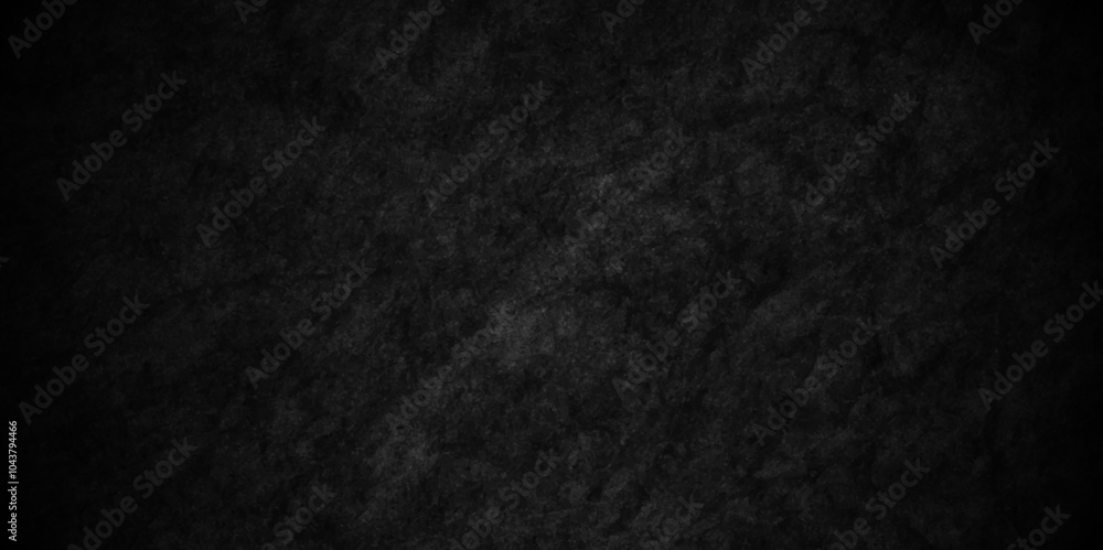 Fototapeta premium Dark Black background texture, old vintage charcoal black backdrop paper with watercolor. Abstract background with black wall surface, black stucco texture. Black gray satin dark texture luxurious.