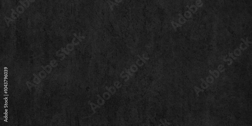 Abstract black stone wall texture grunge rock . dark gray background backdrop. wide panoramic banner. old wall stone for dark black distressed grunge blackboard, chalkboard rough concrete wall.