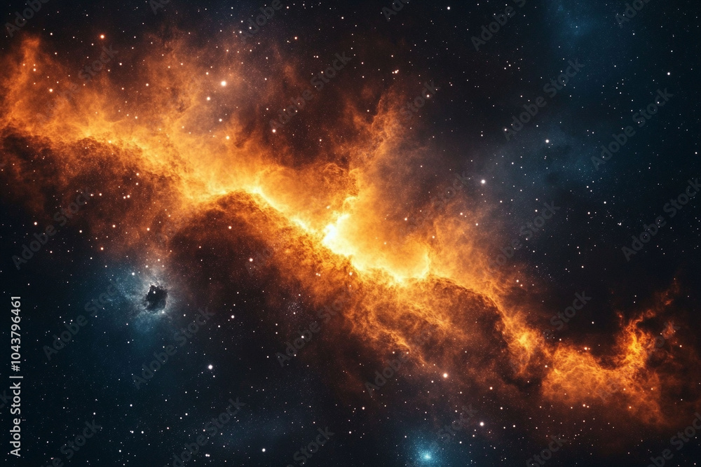 Obraz premium Universe galaxy background, space stars wallpaper art