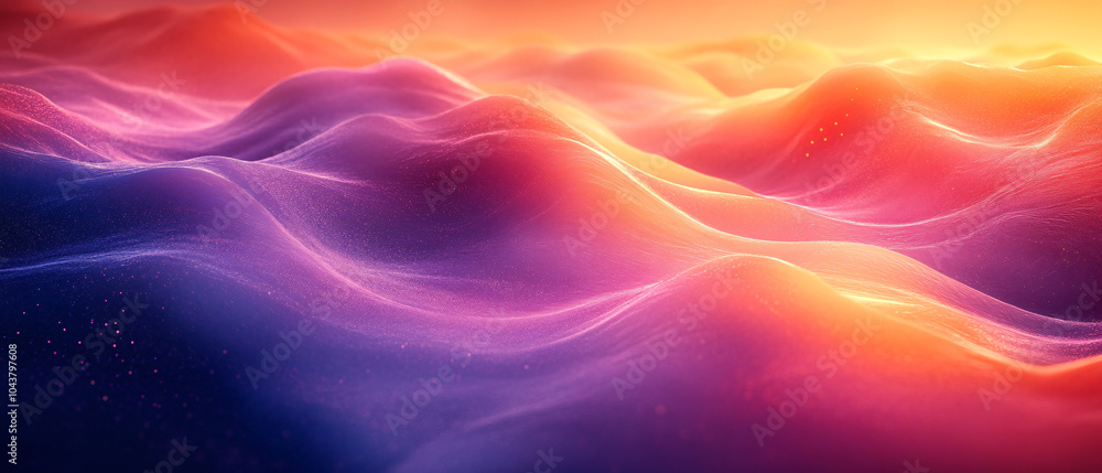 Obraz premium Abstract Background with Vibrant Pink and Orange Swirls
