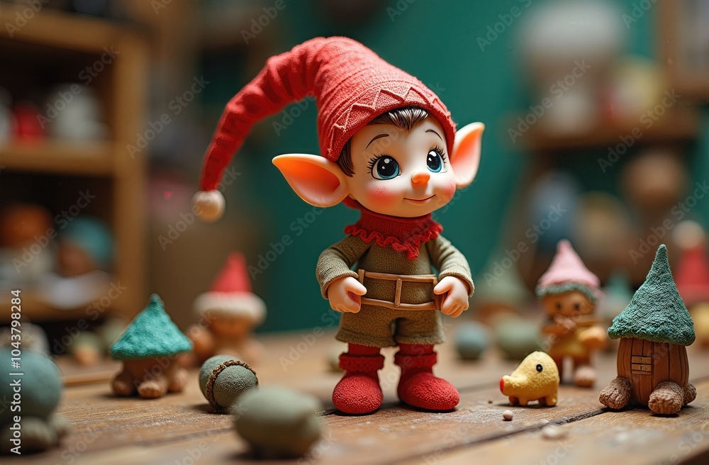 Obraz premium Christmas Workshop Elf