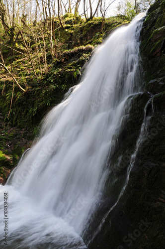 Nuzhetiye Waterfall in Kocaeli, Turkey.
