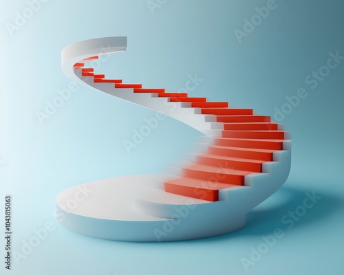 Escalation. Advancing to the Next Level with Accelerated Growth - 3D Illustration