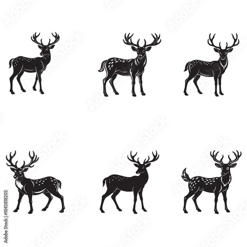 Deer vector Silhouette