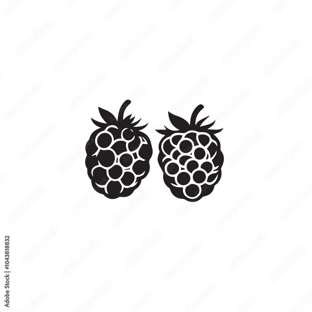 Raspberries In cartoon, hand-drawn flat style. image for social media, websites and UI. Isolated 2D vector design in logo, icon, sketch style, simple line vector, single color. AI Generative Art. Raspberries In cartoon, hand-drawn flat style. image for social media, websites and UI. Isolated 2D vector design in logo, icon, sketch style, simple line vector, single color. AI Generative Art.