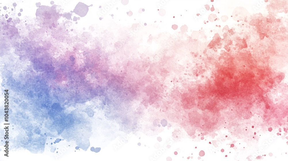 Abstract Watercolor Background with Red and Blue Hues Abstract Watercolor Background with Red and Blue Hues