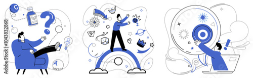 Risk management vector illustration. Navigating stormy seas economy requires sturdy ship commanded by risk management Business strategies are weapons wielded in battlefield against risks financial