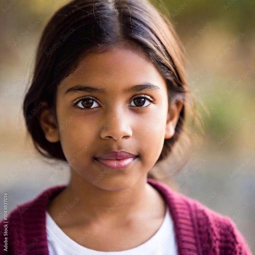 Fototapeta premium portrait of an african little girl with her hair