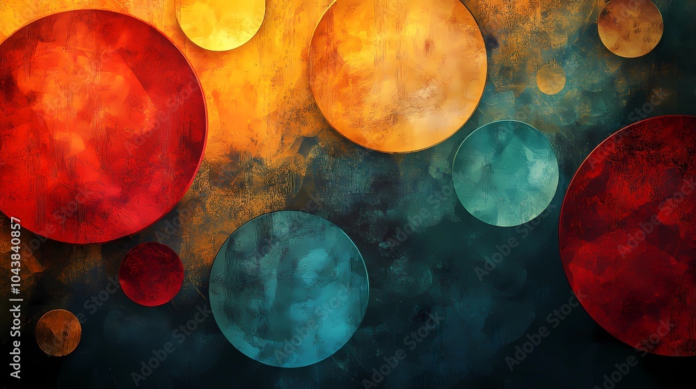 Naklejka premium Abstract Circles Background
