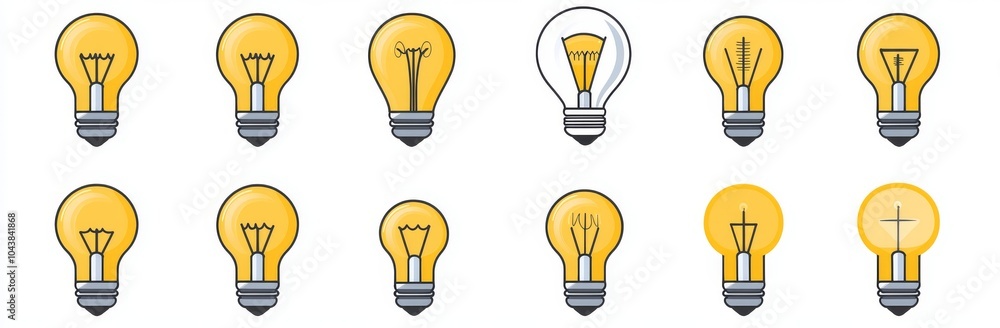 Idea Symbol, logo illustration. Line, solid, and filled outline versions. Modern icons. Different style icons set. Graphic design. Idea Symbol, logo illustration. Line, solid, and filled outline versions. Modern icons. Different style icons set. Graphic design.