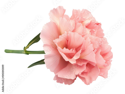 Delicate pink carnation bouquet symbolizing love and gratitude.