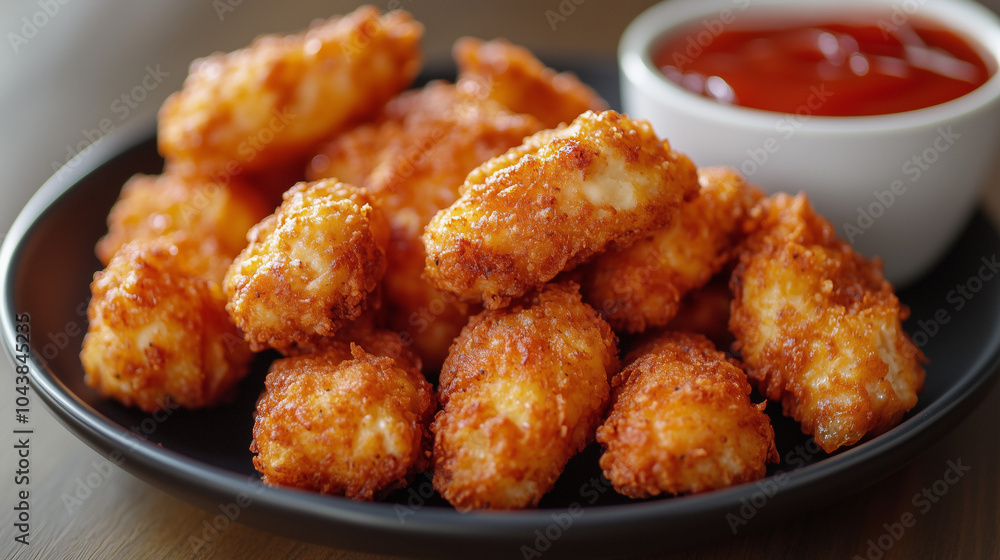 Fried Chicken Nuggets with Ketchup
Fried Chicken Nuggets with Ketchup