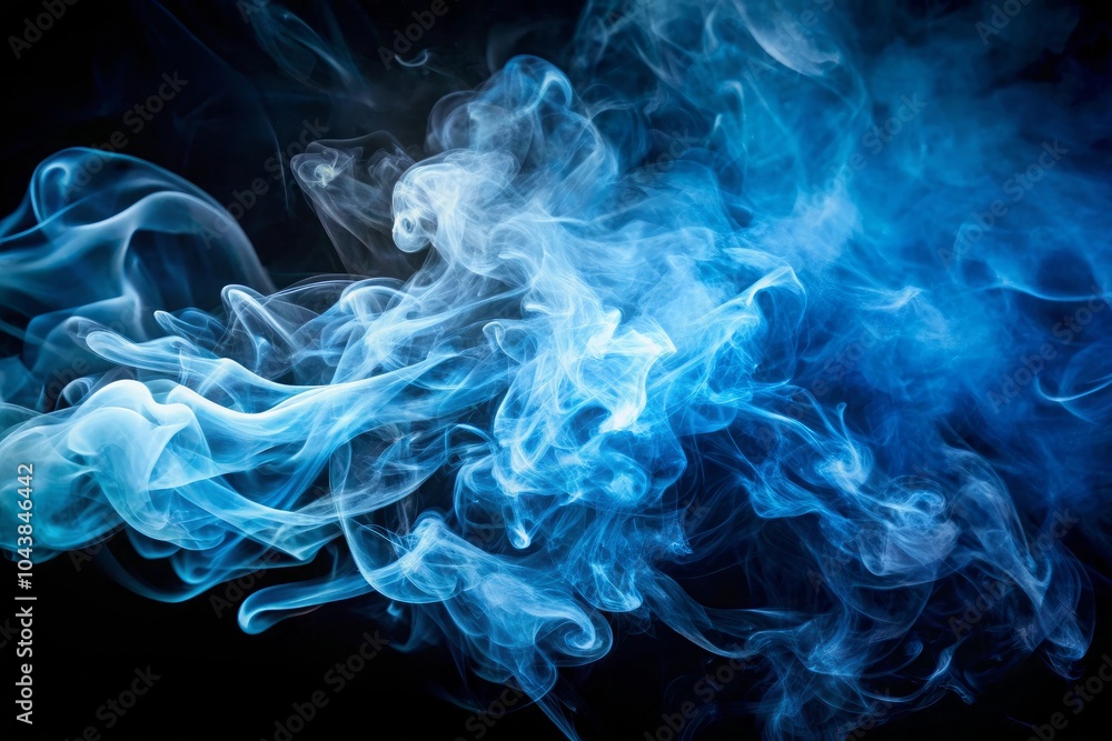 A blue smokey background with a white smokey foreground A blue smokey background with a white smokey foreground
