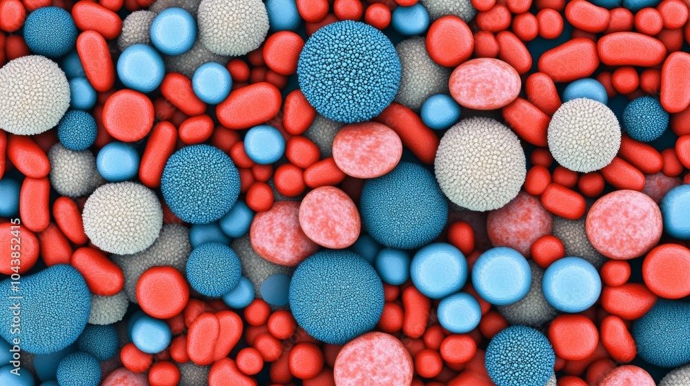 Abstract background with various sizes and textures of colorful spheres. Abstract background with various sizes and textures of colorful spheres.