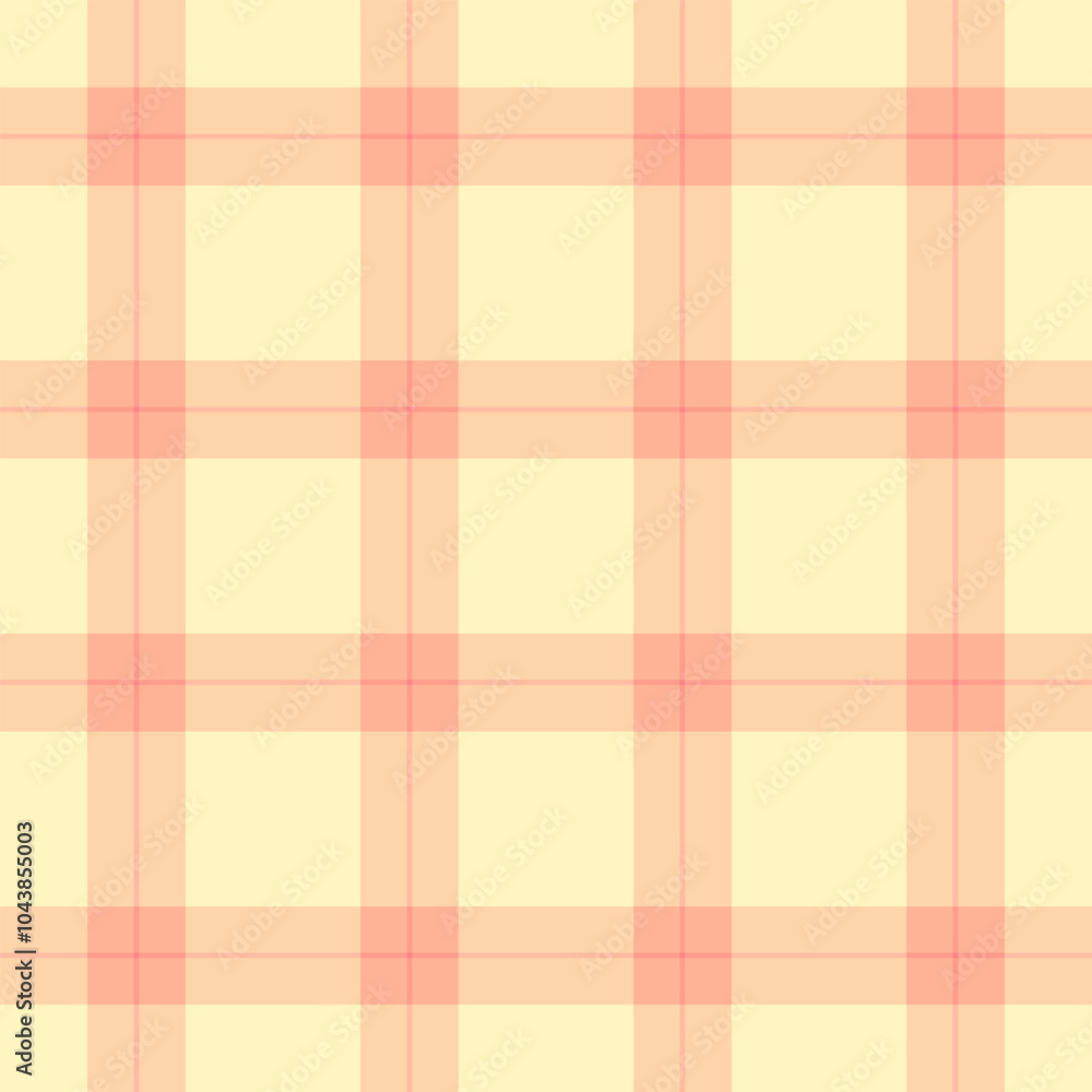 Retail fabric check vector, menu seamless pattern texture. Girl plaid textile tartan background in orange and light colors. Retail fabric check vector, menu seamless pattern texture. Girl plaid textile tartan background in orange and light colors.
