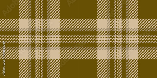 Home seamless texture textile, attire pattern fabric check. Tidy background plaid tartan vector in yellow and light colors.