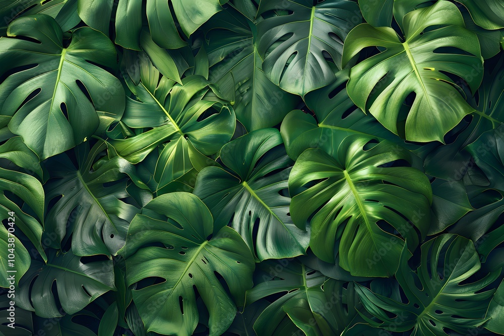 A close up of a bunch of green leaves A close up of a bunch of green leaves