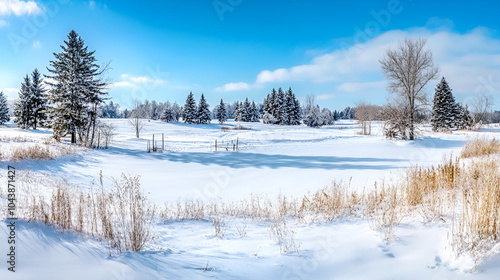 śnieżna panorama zimowego krajobrazu