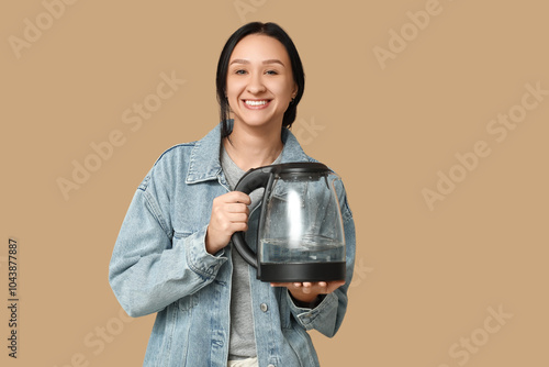 Beautiful young woman with ...