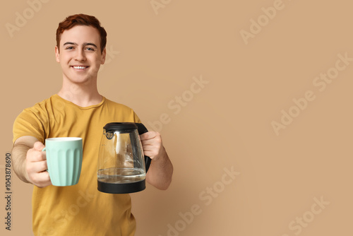 Handsome young man with mod...