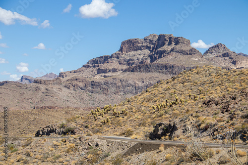 Aussichtspunkt am Sitgreaves Pass bei Oatman an der Route 66 in Arizona