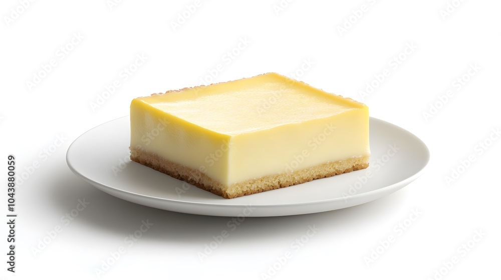 Delicious lemon bar on plate: simple, elegant dessert for any occasion Delicious lemon bar on plate: simple, elegant dessert for any occasion