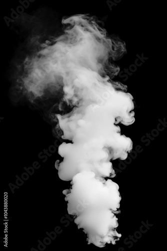 Smoke effect overlay on the black background.