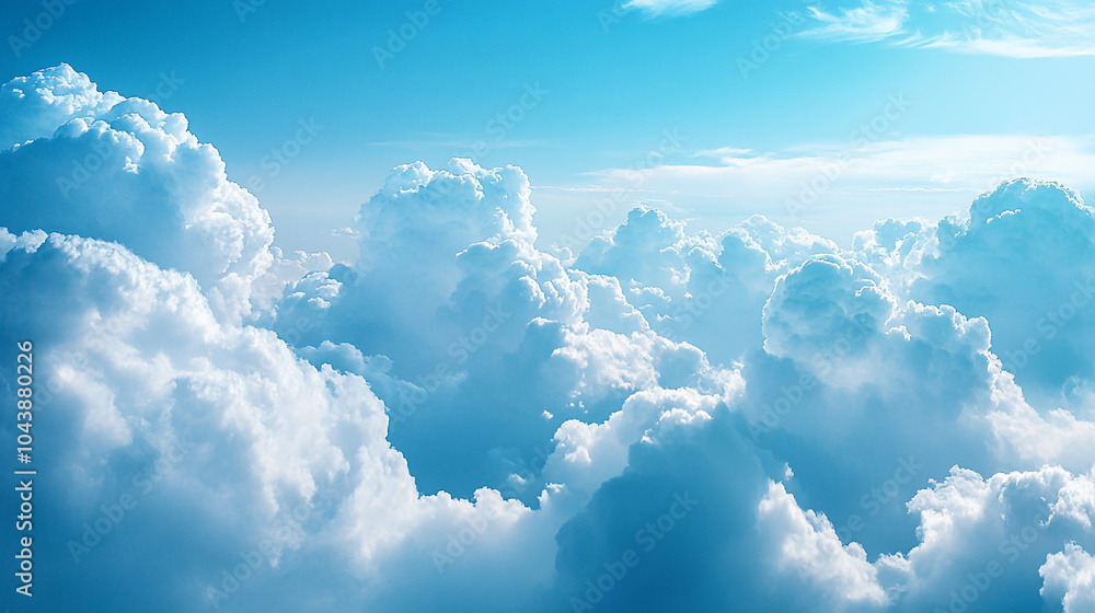 Beautiful White Clouds in a Blue Sky Beautiful White Clouds in a Blue Sky