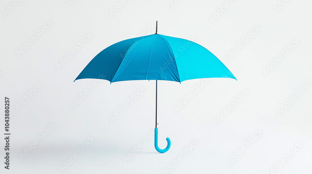 Blue Umbrella Isolated on White Background Protection Rain Weather Rainy Day Blue Umbrella Isolated on White Background Protection Rain Weather Rainy Day