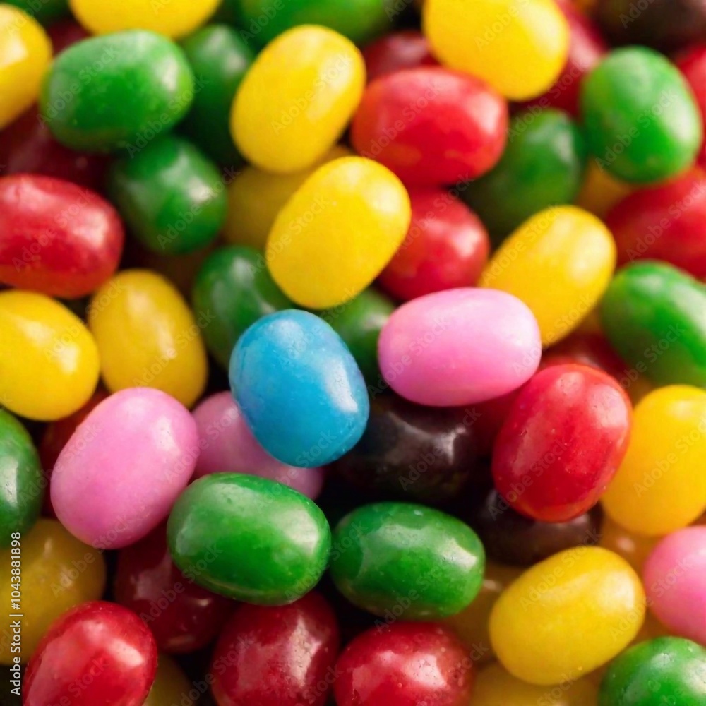 a macro shot from below a large, colorful pile of candy, including items like gummy bears, lollipops, and chocolate bars. Capture the vibrant colors and textures of the candy from the base of the a macro shot from below a large, colorful pile of candy, including items like gummy bears, lollipops, and chocolate bars. Capture the vibrant colors and textures of the candy from the base of the