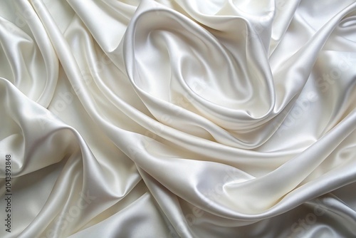 realistic abstract white silk background with satin texture