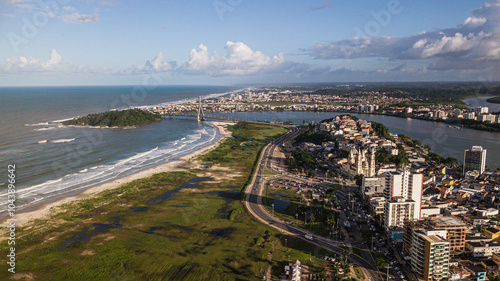 Aerial View of Ilhéus, Bahia, Brasil