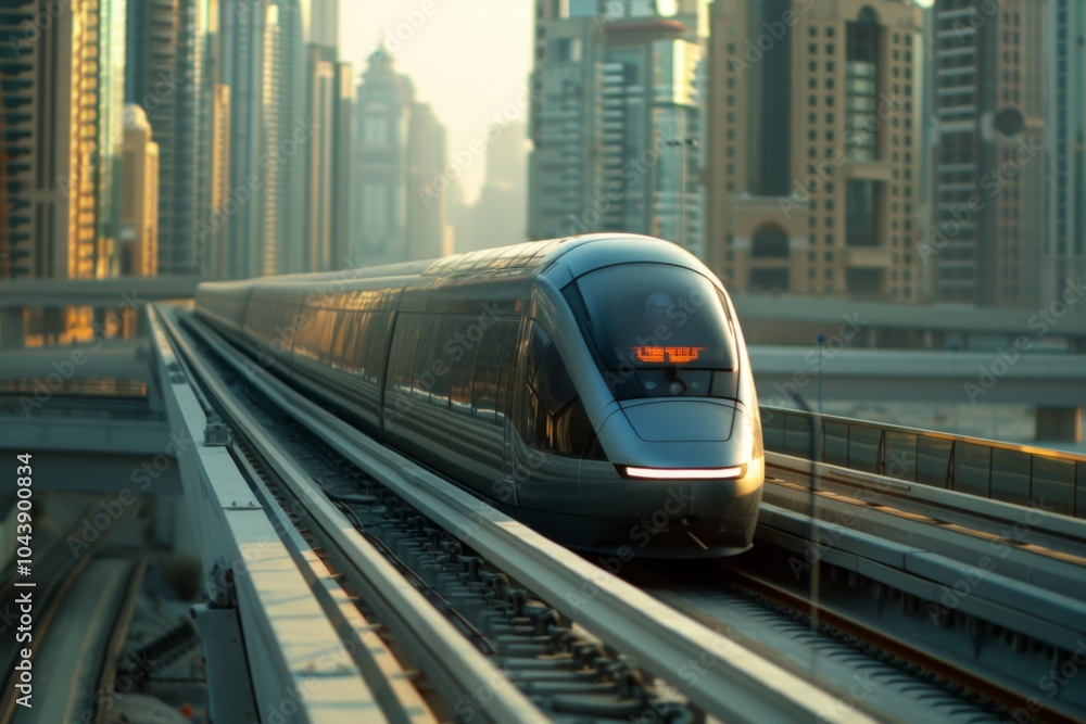 Magnetic levitation train on high speed rail Magnetic levitation train on high speed rail