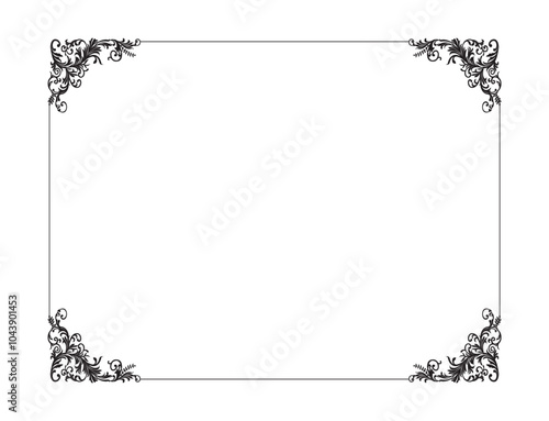 Frame. Border. Vector. Art. Illustration. Certificate