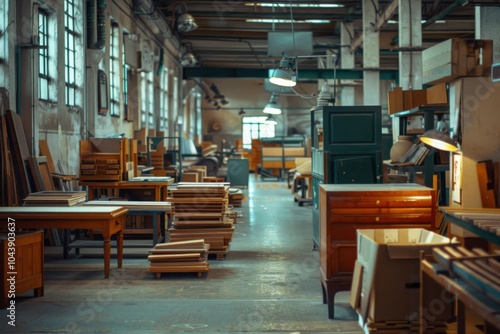 Interior of a furniture factory